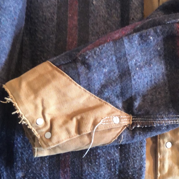 Men’s VTG Y2k thrashed carhartt corduroy collar blanket lined jacket - Picture 15 of 15